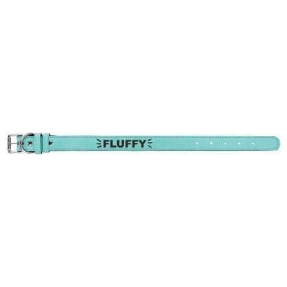Dog Collar Leatherette Medium 19" x 1"  in variety of colors to choose from