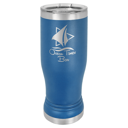 Polar Camel Pilsner Stainless Steel  w/Clear Lid 14 oz.