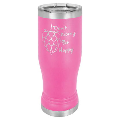 Polar Camel Pilsner Stainless Steel  w/Clear Lid 14 oz.