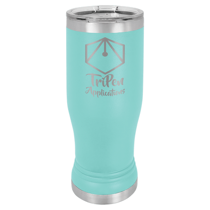 Polar Camel Pilsner Stainless Steel  w/Clear Lid 14 oz.