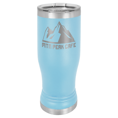 Polar Camel Pilsner Stainless Steel  w/Clear Lid 14 oz.