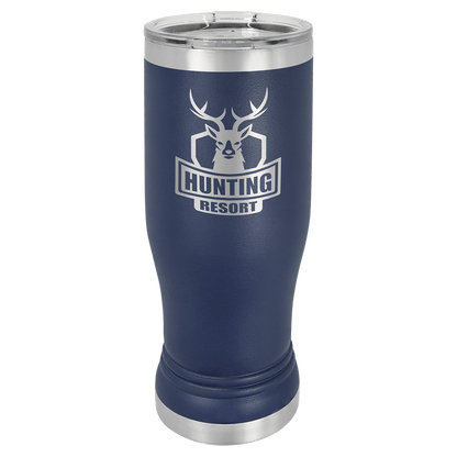 Polar Camel Pilsner Stainless Steel  w/Clear Lid 14 oz.