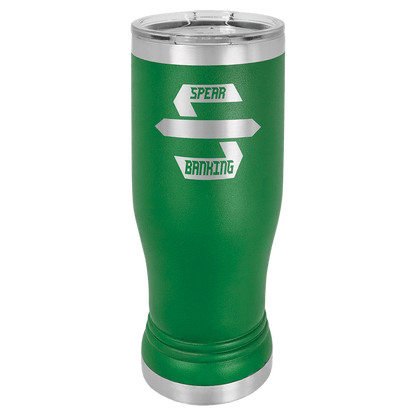 Polar Camel Pilsner Stainless Steel  w/Clear Lid 14 oz.
