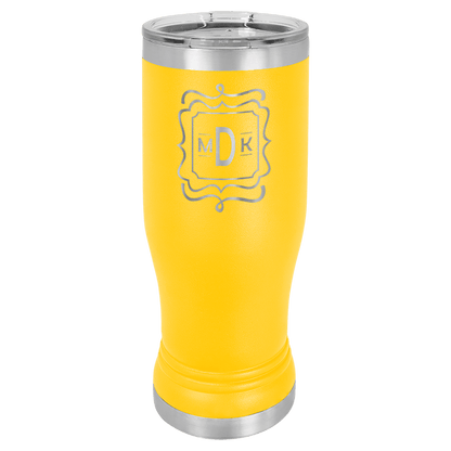 Polar Camel Pilsner Stainless Steel  w/Clear Lid 14 oz.