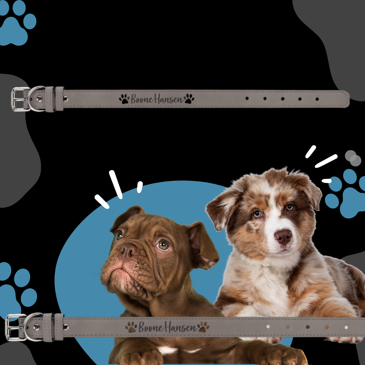 Dog Collar Leatherette Small 15" x 3/4" in variety of colors to choose from