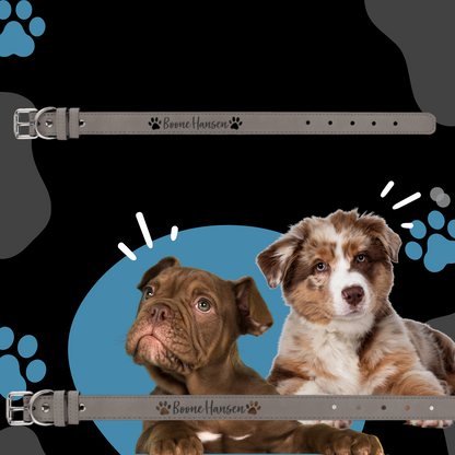 Dog Collar Leatherette Small 15" x 3/4" in variety of colors to choose from