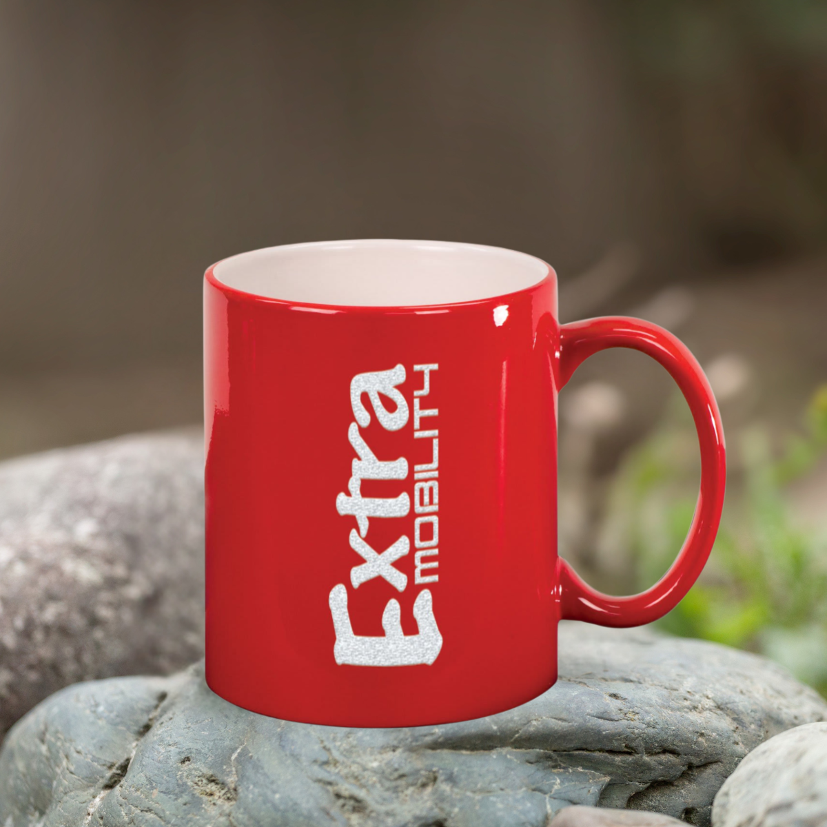 11 oz. Black Ceramic Round LazerMug