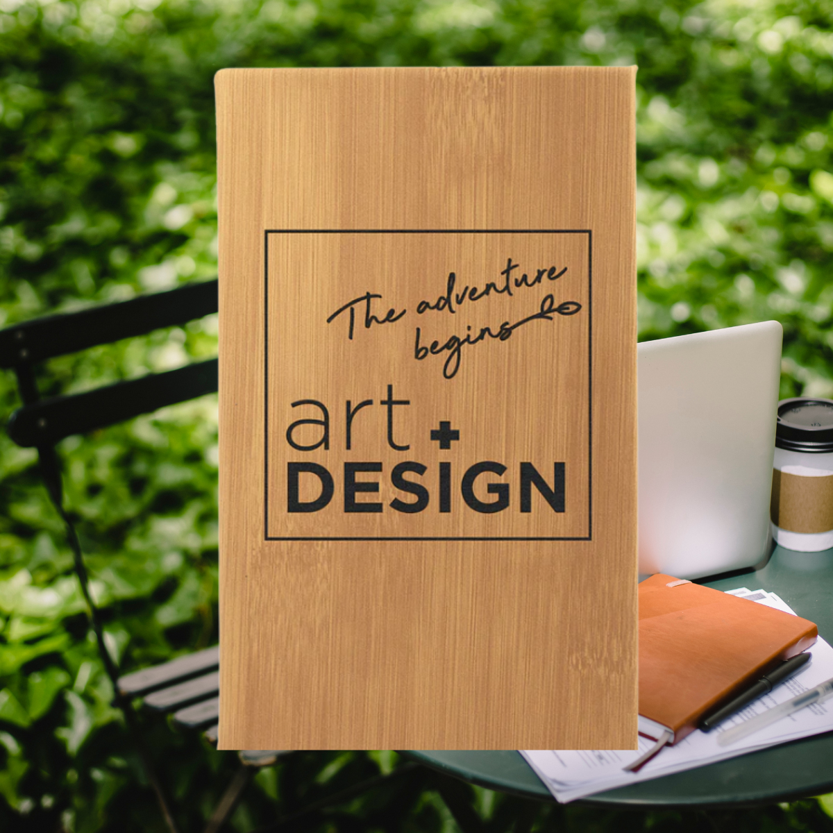 Sketch Book Unlined Notepad with Leatherette Cover  in a variety of Leather Colors