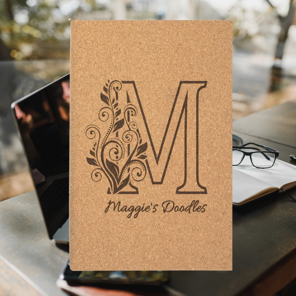 Sketch Book Unlined Notepad with Leatherette Cover  in a variety of Leather Colors