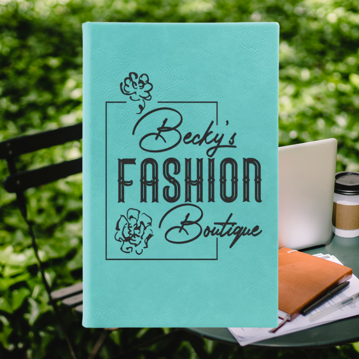 Sketch Book Unlined Notepad with Leatherette Cover  in a variety of Leather Colors