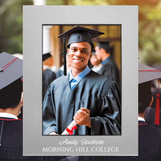 5" x 7" Gray Aluminum Photo Frame