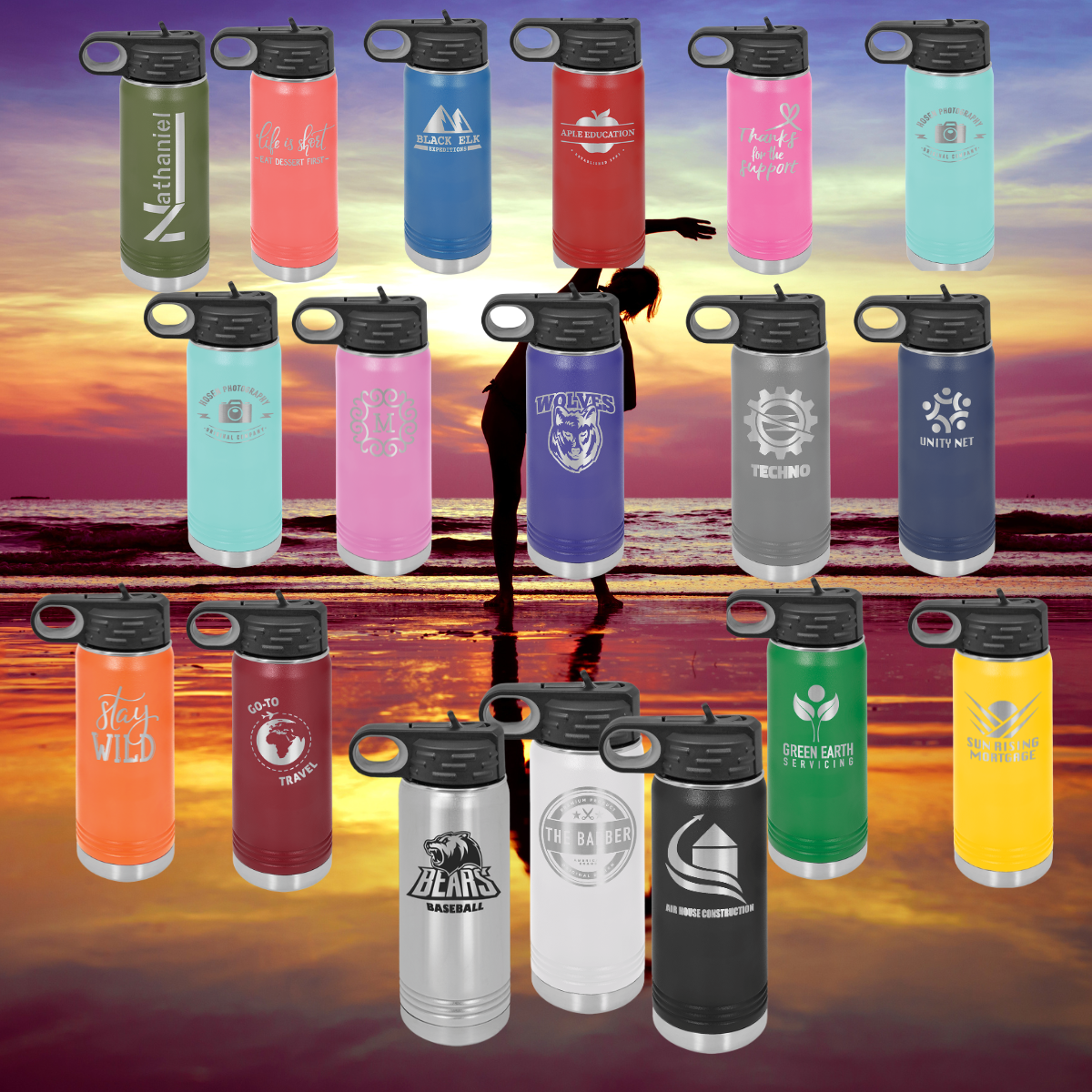 Polar Camel Stainless Steel Water Bottle 20 oz.