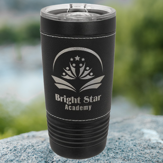Polar Camel 20 oz. Leatherette Hold Tumbler in a variety Color Styles with Slider Lid