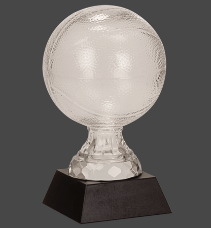 7" Glass Basketball with Marble Base
