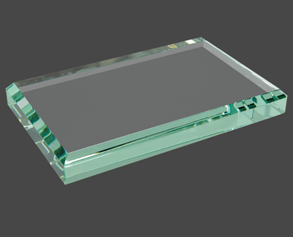 4"Jade Crystal Paperweight