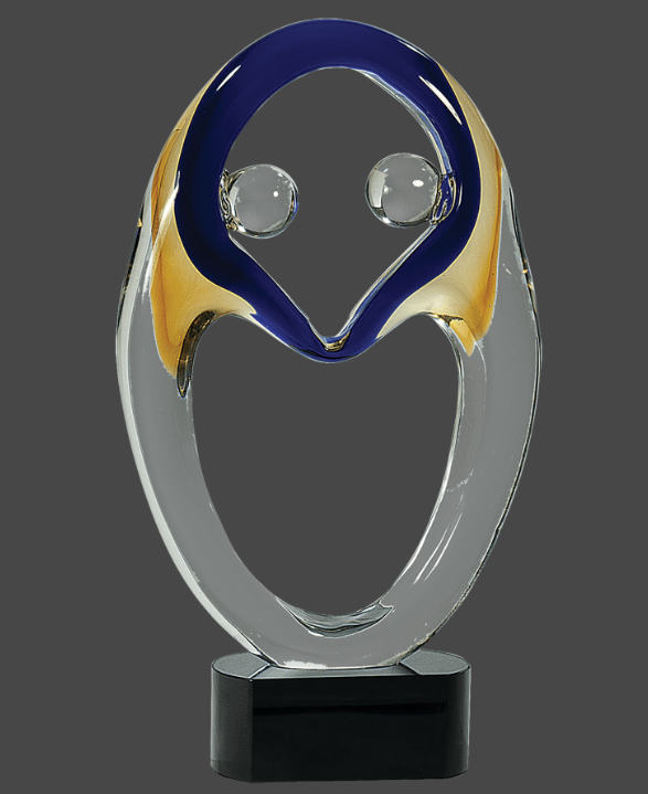 13 3/4" Together Art Glass