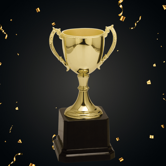 6 3/4" Gold Completed Zinc Cup Trophy