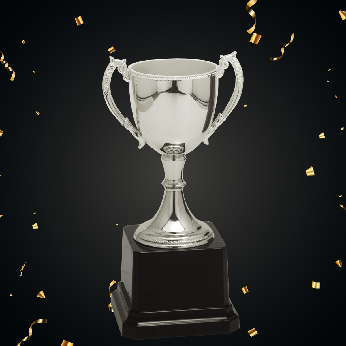6 3/4" Silver Completed Zinc Cup Trophy