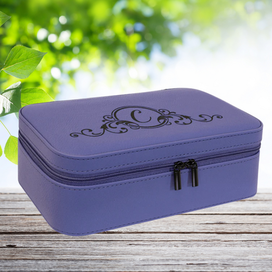 7 1/2" X 4 1/2" Dark Brown Laserable Leatherette Jewelry Box