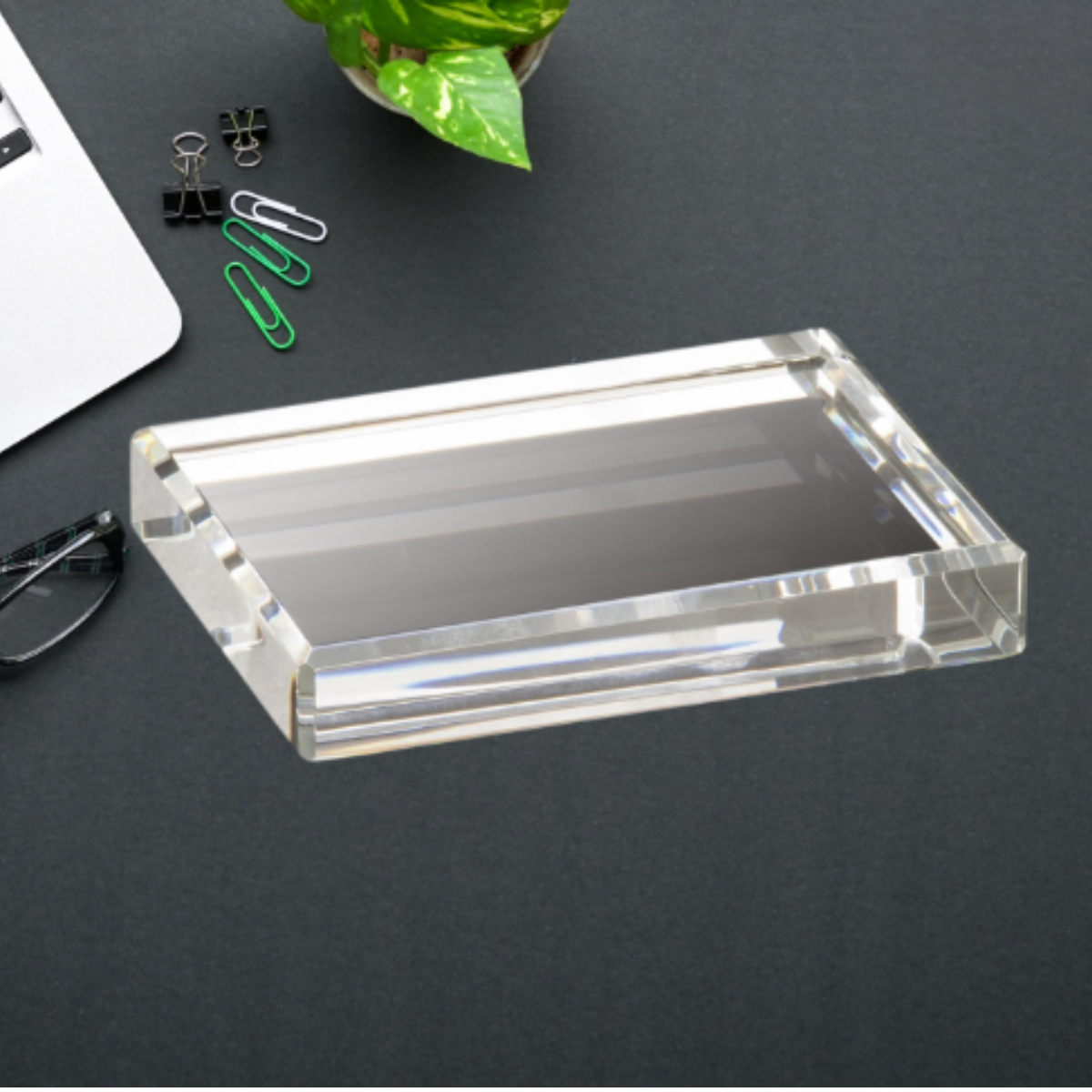 Crystal Clear Rectangle Paperweight