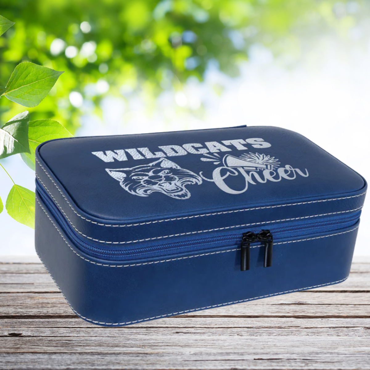 7 1/2" X 4 1/2" Dark Brown Laserable Leatherette Jewelry Box