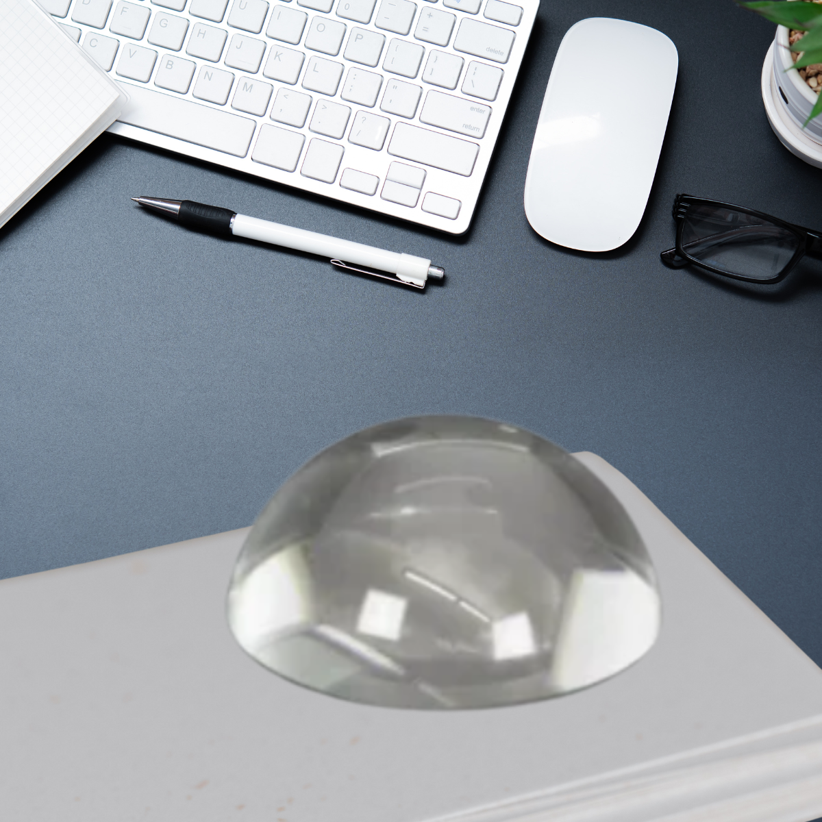 3"Crystal Dome Paperweight