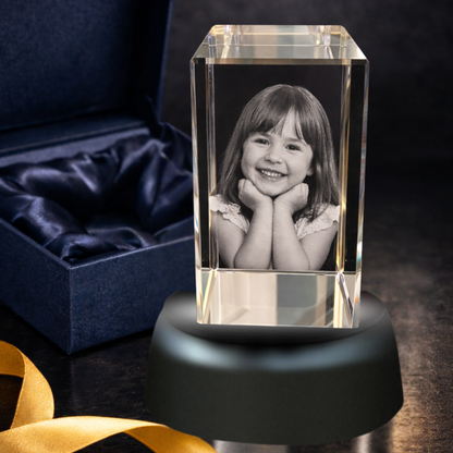 3D Crystal Portrait 4 x 2.31 x 2.31