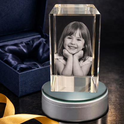 3D Crystal Portrait 4 x 2.31 x 2.31