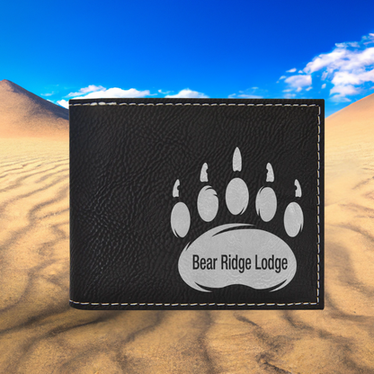 Leatherette Wallet Bi-Fold w/Flip and ID Display