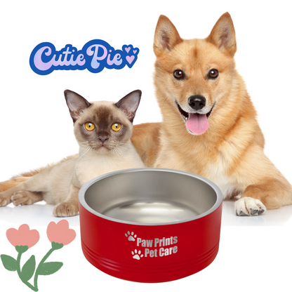 Polar Camel 32 oz. Medium Black Pet Bowl