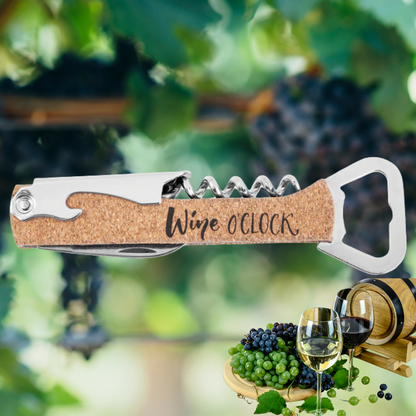 Leatherette Wine Bottle Opener