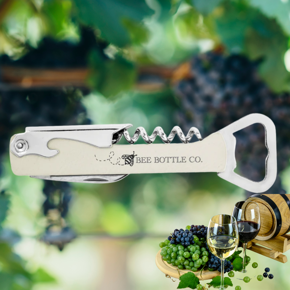 Leatherette Wine Bottle Opener