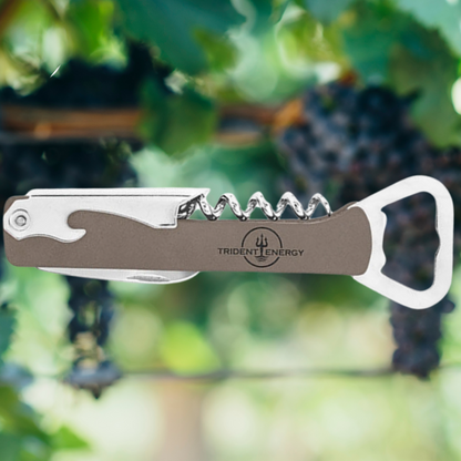 Leatherette Wine Bottle Opener