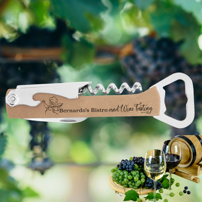 Leatherette Wine Bottle Opener