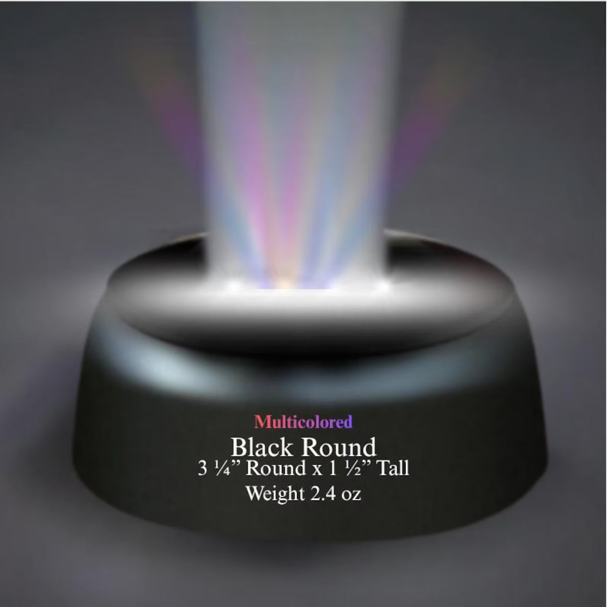 LED LIGHT (Black Round) Base